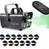 500W Mini Fog Machine LED Colorful Smoke Machine Remote Control Festival Party Stage Effect Atmosphere Equipment