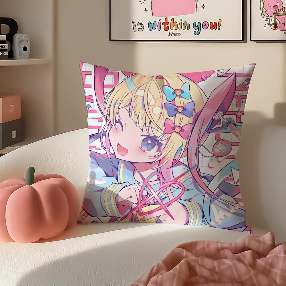 Addictive Satirical Game NNeedy Streamer Overload Cushion Cover Pillowcase Short Plush Invisible zipper Room Sofa Cushion Cover