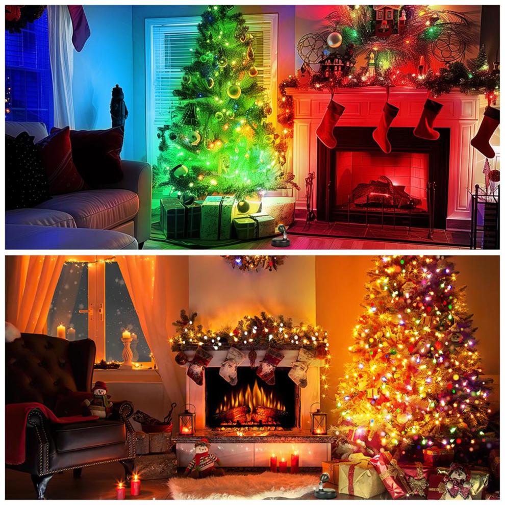 Wireless RGBW Spot Lights Indoor Decor,4 Pack Floor Uplighting Indoor