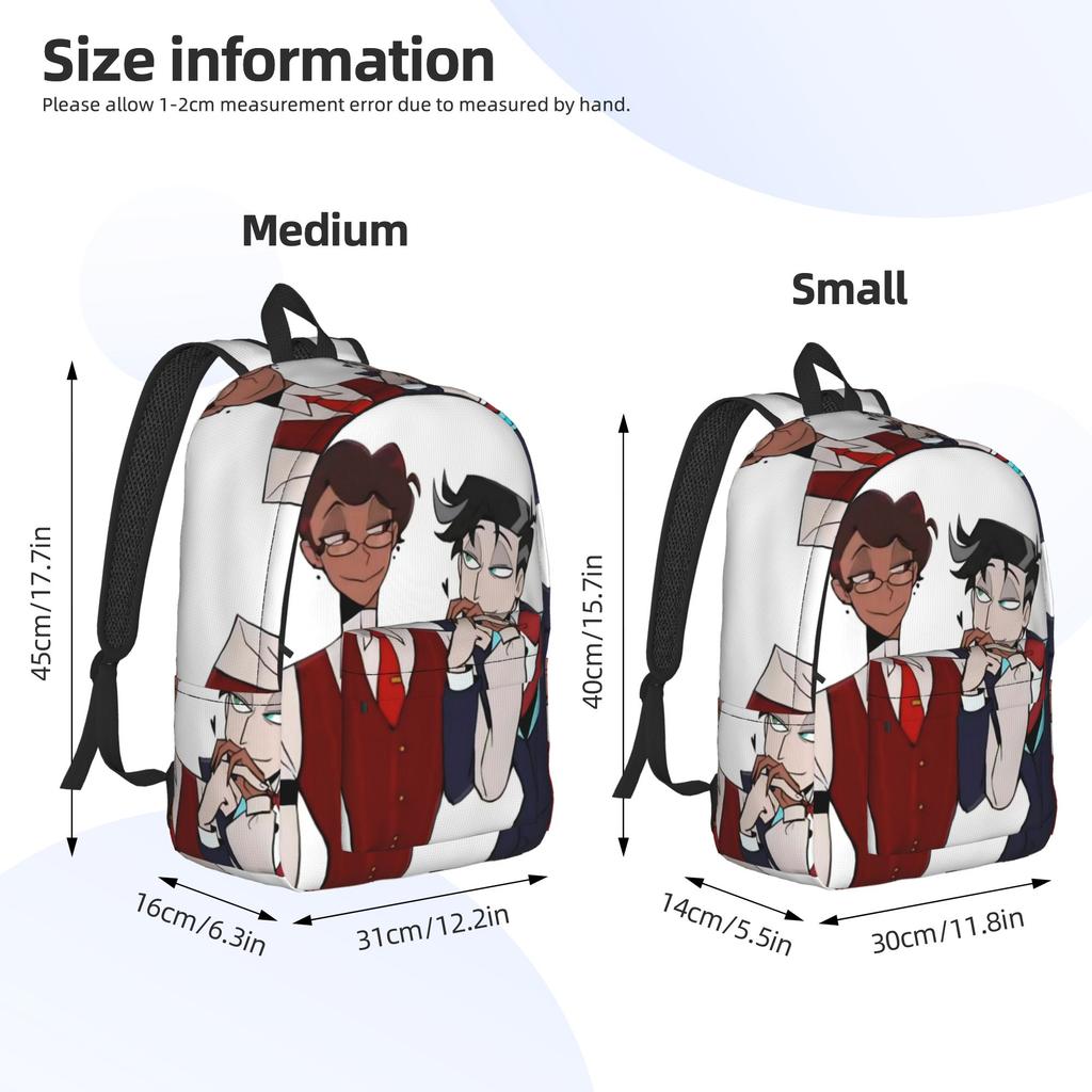 R-Radiostatic Vox Alastor Fashion Backpack Gift Student Work Daypack for Men Women Laptop Shoulder Bag