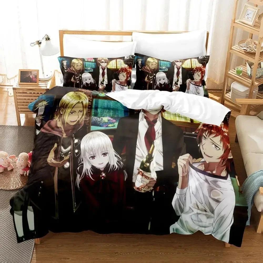 K Projekt Mikoto Suoh No Blod! Kein Knochen! Keine Asche! Bettwäsche-Set mit Kissenbezug Bett Weiche Bettdecke Weiche Decke Super King-Size Maße