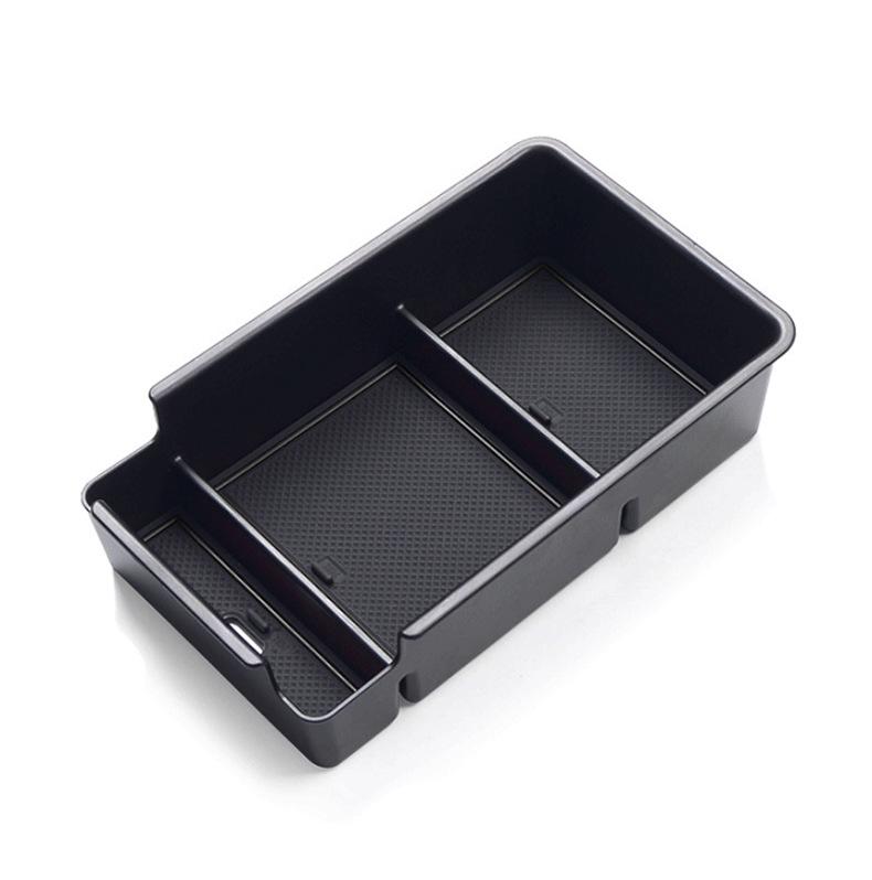 Xpeng P5 Armrest Box Organizer: Central Interior Flocking Storage Modification.