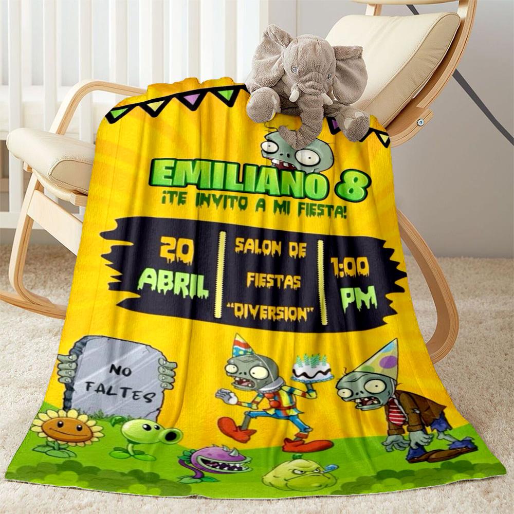 Plants vs. Zombies blankets Suitable for sofas, travel, living rooms also a good gift for friends and family Suitable for all seasons.