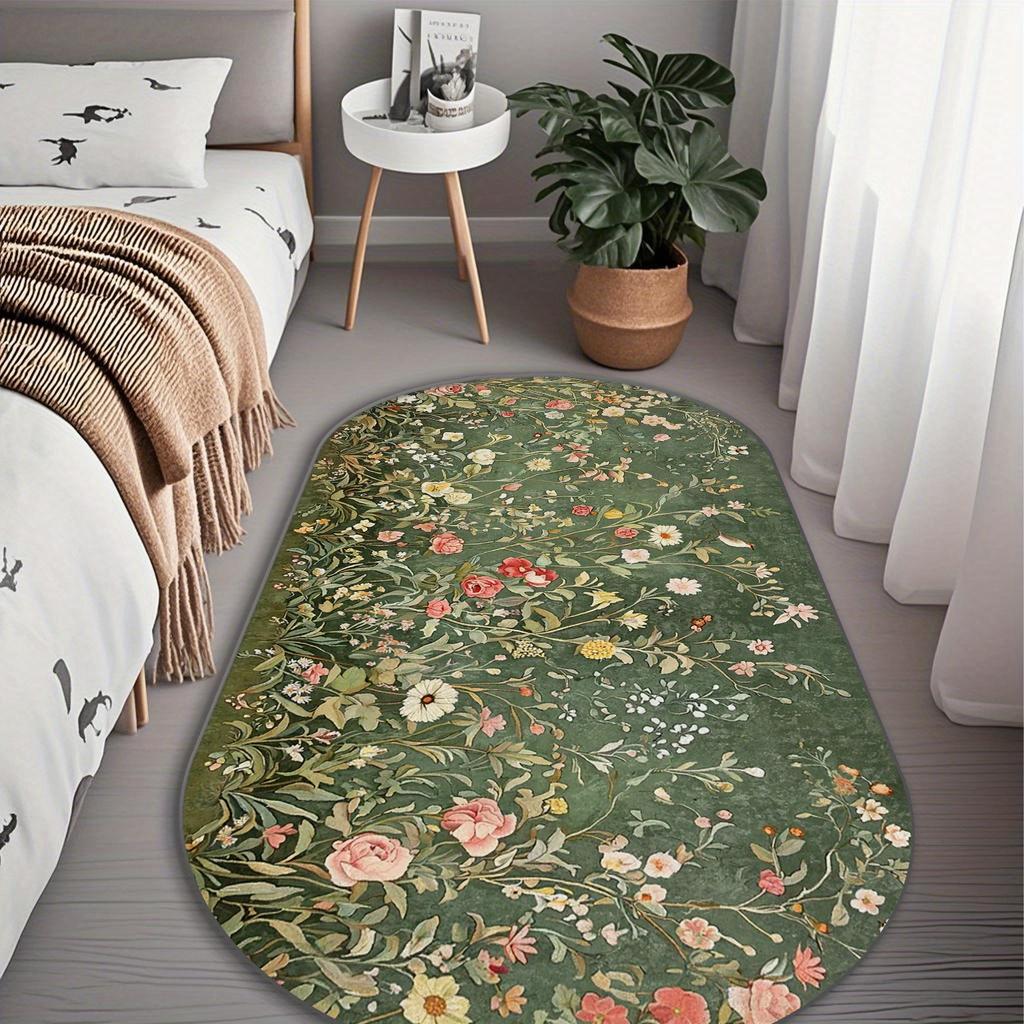 Fresh Green Garden Carpet Cute Bedside Floor Mat Doormat Welcome Mat Bathroom Mat Rug For Bedroom Carpet For Live Room