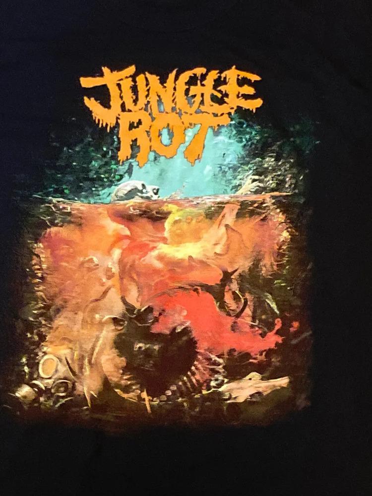 

A Burning Cinder Jungle Rot Band Black T-shirt Tops Tee Cotton S-4XL S