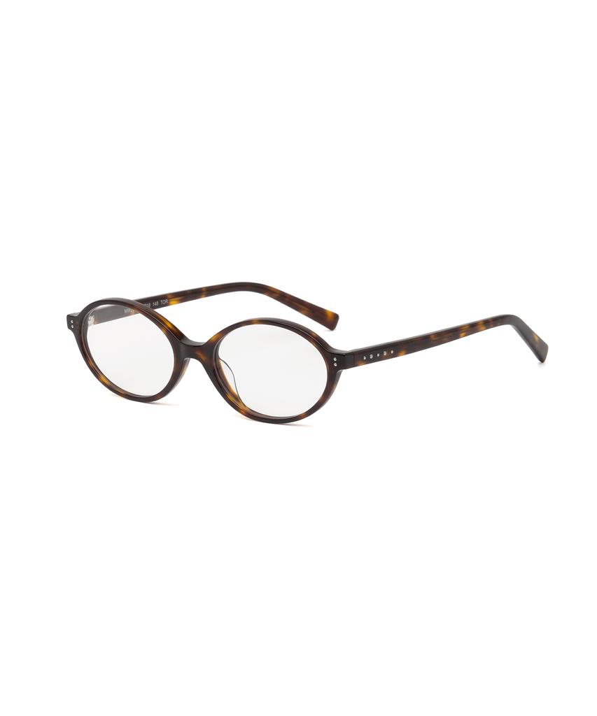 MILLO WOMEN Noob Oval Glasses [Tortoise]