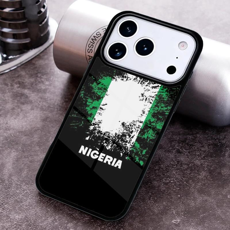Nigerian flag Phone Case for iPhone 17 16 15 Pro Max Air 14 13 12 11 Plus Shockproof Capa Cover