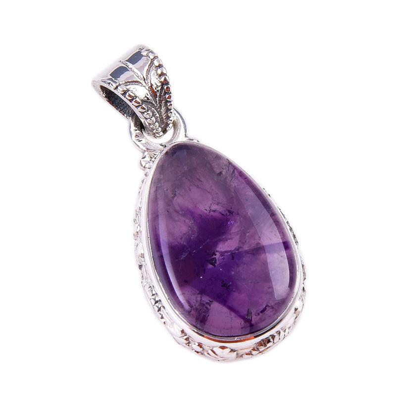 Natural Cacoxenite Gemstone 925 Solid Sterling Silver Jewelry Pendant 1.25" J5i37