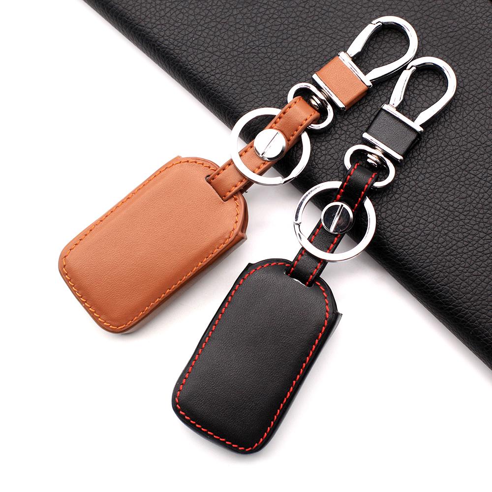 For Honda Civic Accord Pilot Crv 4 Buttons High Quality Genuine Leather Car Keyless Smart Key Fob Case Cover