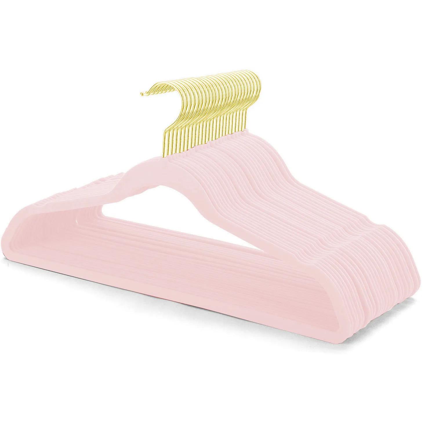 

10 шт. 45/42 см Вельветовая вешалка Нескользящая вешалка из бархата Магазин одежды Пальто Без следов Гардероб Дом Магазин одежды Организация 10PCS