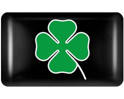 3D Epoxy Four Leaf Clover Badge Stickers Car Steering Wheel Dashboard Sticker For Alfa Romeo156 159 Giulietta Stelvio Gta Giulia pgi231