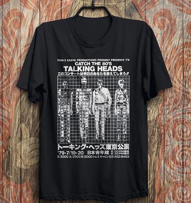 Vintage Talking Heads Japan Tour T-shirt Size S-5XL