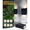 Outdoor Solar Wall Lamp Up and Down Wall Washer Light Waterproof Solar Lights For Garden Street Landscape Balcony Yard Decor