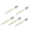 5Pcs 8cm Fishing Lure with Hook Cuttlefish Jig Wood Shrimp Bait for Outdoor Saltwater Freshwater