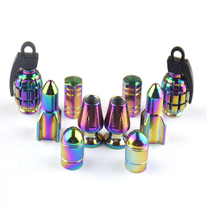 4/5Pcs Tire Valve Stem Caps Anodized Aluminum Wheel Valve Covers Accessories Universal Cars SUVs Bikes Trucks And Motorcycles‘ Stem Caps1