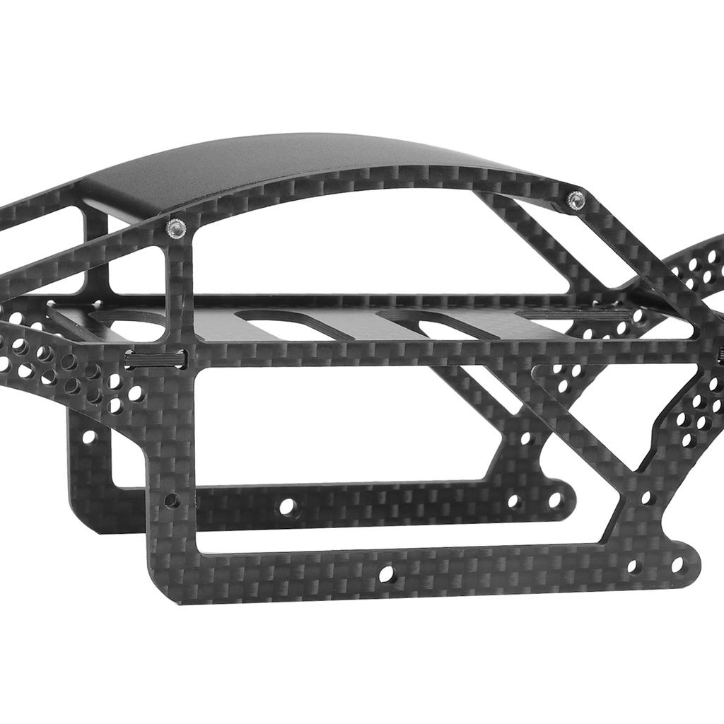 1 Set Carbon Fiber Comp Chassis Kit for 1/18 RC Crawler Car TRX4M Bronco Defender Upgrade