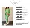 2024 Plus Size Women's Casual Crepe Loose Lapel Long Sleeve Shirt Set - European & American Style