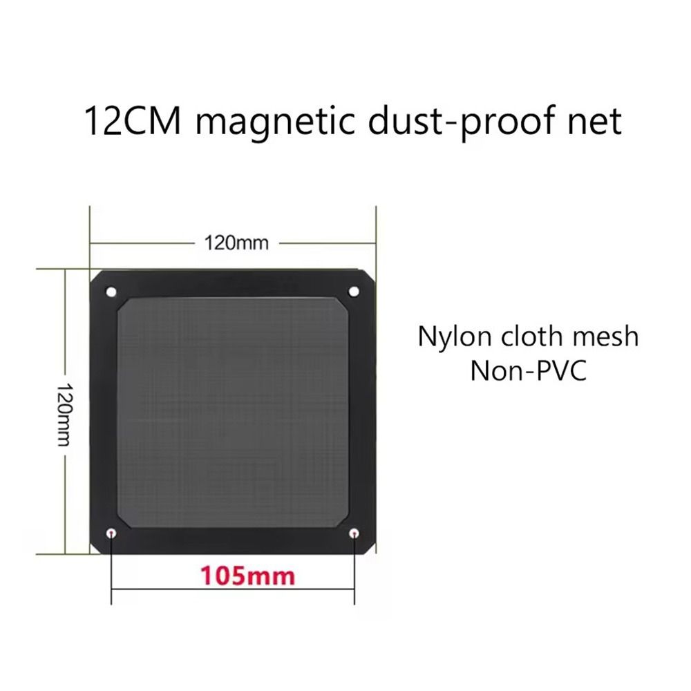 with Hole PC Chassis Cooling Fan Dust Filter Magnet Computer Cooler Fan Dust Filter Net Cover