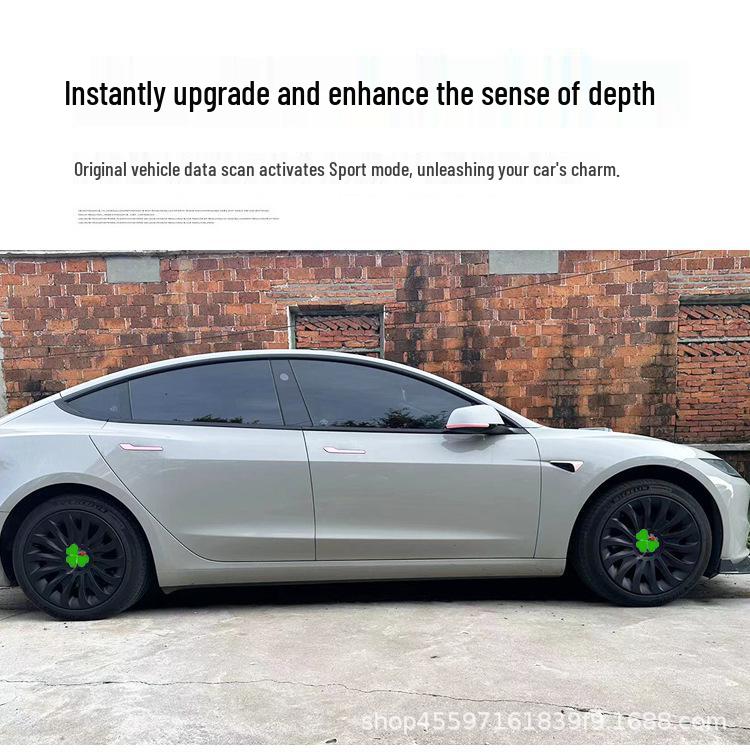 Tesla Model 3 Symmetrische Turbinenrad-Radkappen mit Felgenschutz