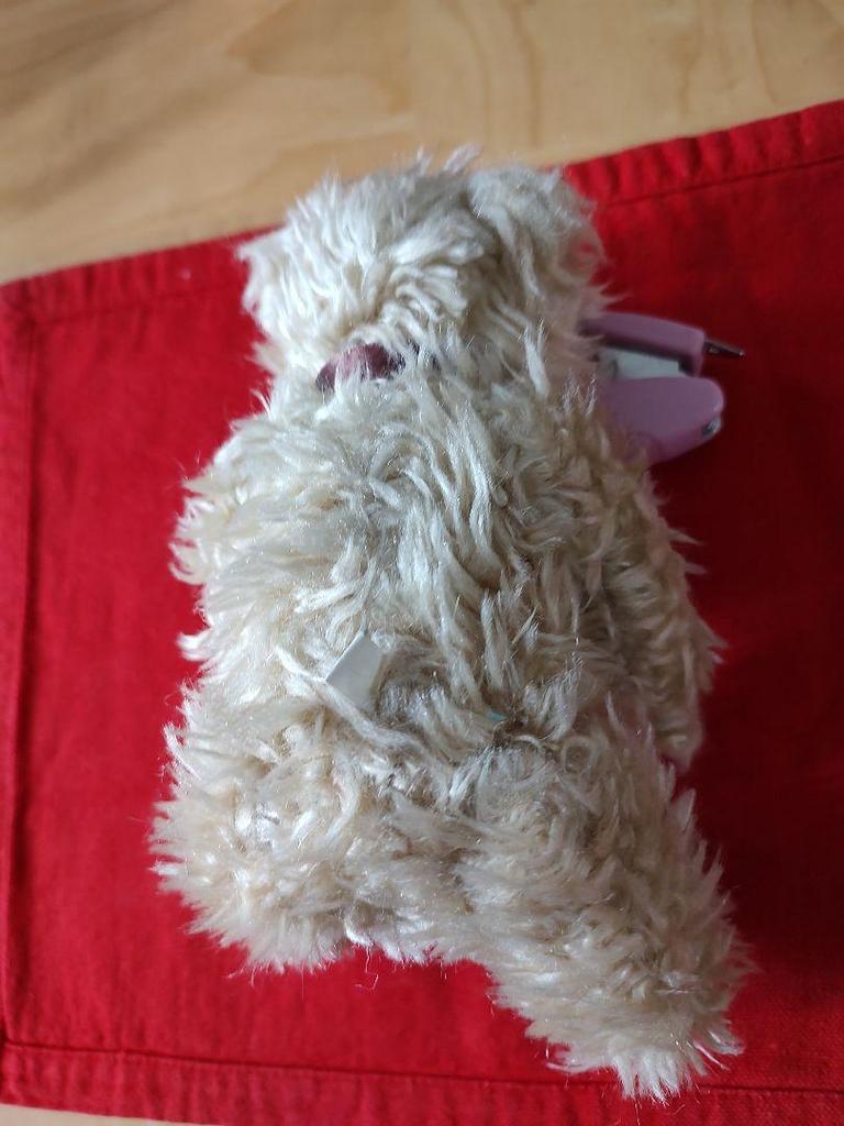 [BRUKT] Søt antikk teddybjørn pelsmateriale teddybjørn