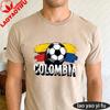 Colombia Soccer Ball Flag Tshirt Creative Design Unisex Summer Cotton Tshirt Soccer Party Supplies Casual Daily Life Unisex Wear