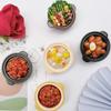 Simulated Food Fridge Magnets Resin Painted Magnet Noodles Ribs  Pot Cute Magnets for Refrigerator Retro Magnetic Handicrafts