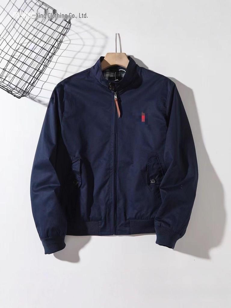 LF Men's Windproof Jacket: New Solid Color, Stand-Up or Turn-Down Collar, Black, European Style.