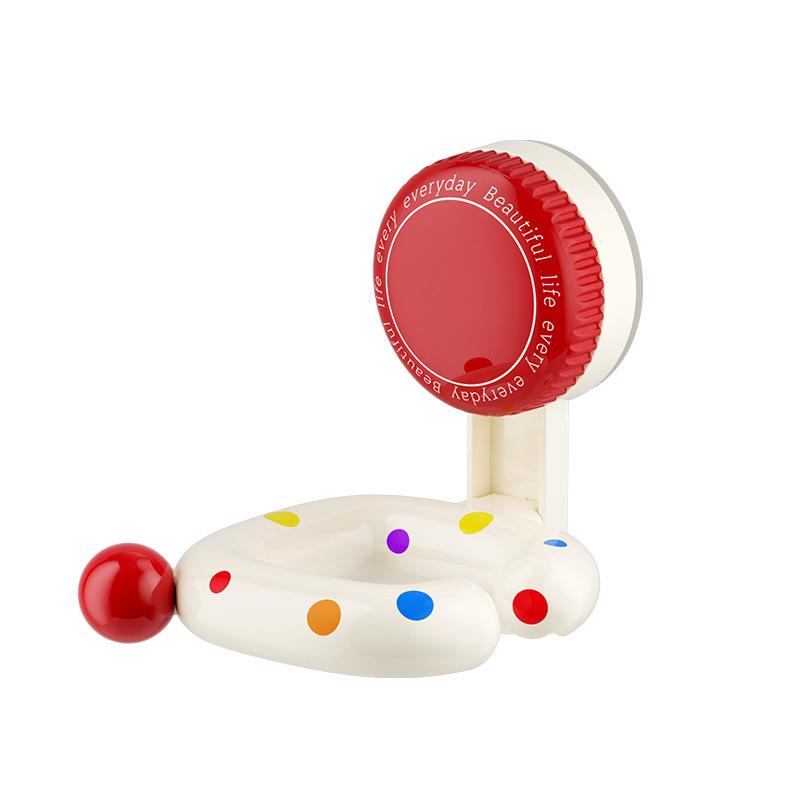 

Wave Point Suction Cup Hair Dryer Bracket Non Perforated Household Toilet Balcony Hair Dryer Storage червоний