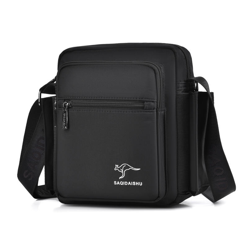 

Men s Oxford Cloth Shoulder Bag Business Crossbody Bag Lightweight Travel Bag чорний