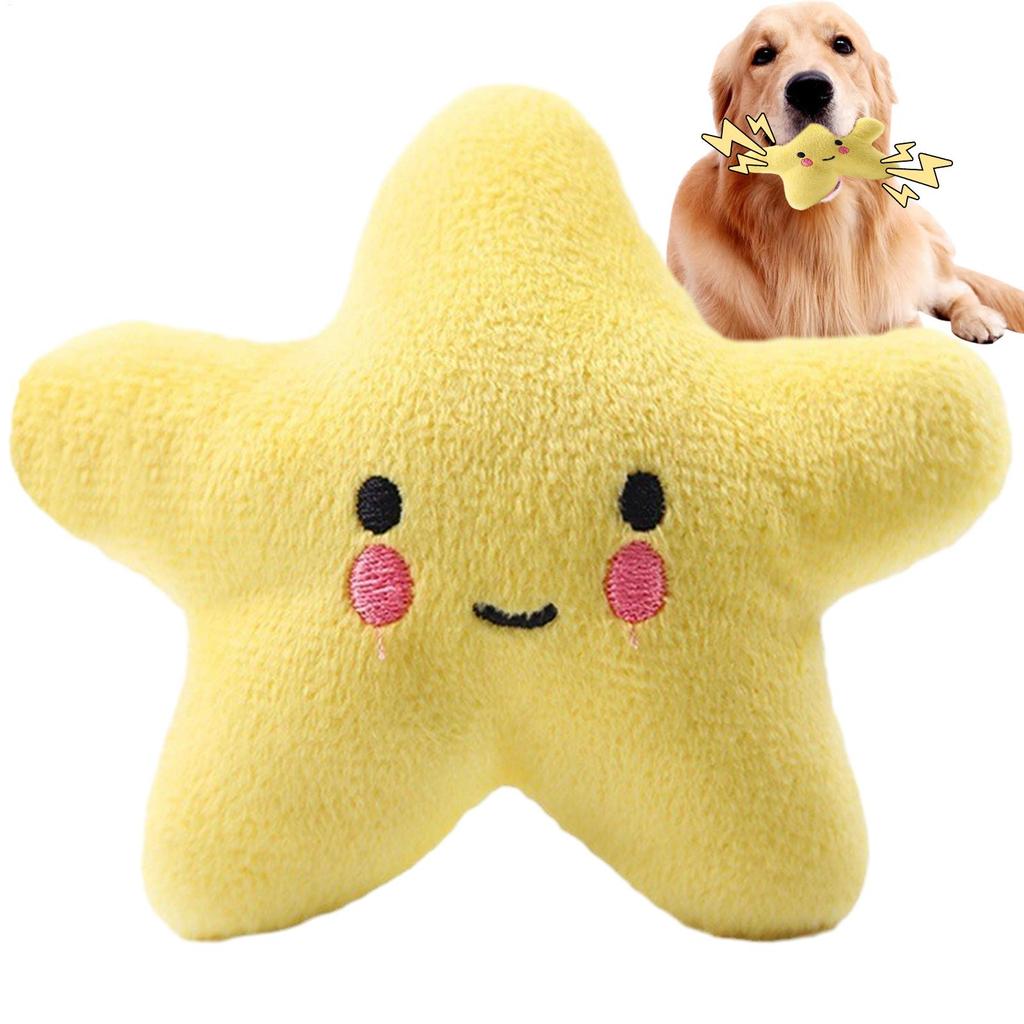 Dog pet plush cartoon animal toy interactive sound anti-demolition home large and small dog boredom companion toy