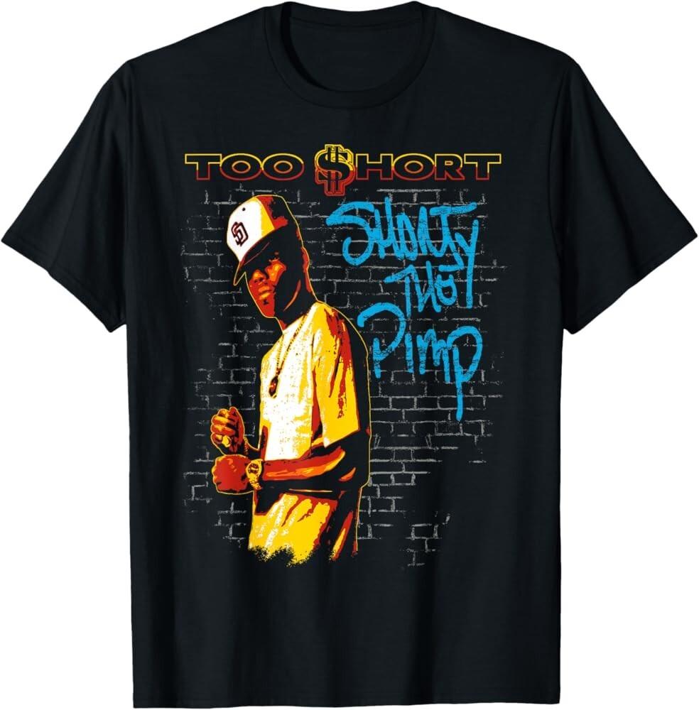 TOO SHORT Shorty The Pimp Shirt Black Unisex S-5XL Unisex T-Shirt XXXL