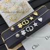 Djia D Herz-, Stern- und Kleeblatt-Charms-Armband mit Diamanten und Perlen
