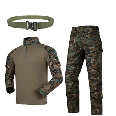 Taktik Takım Elbise Erkekler Airsoft Ordu Askeri Üniforma Kemerli