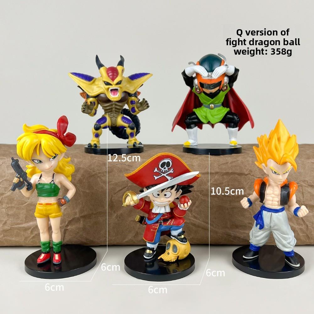 Anime Dragon Ball Pvc Q Version Saiyan Goku Model With Pirate Costume Design