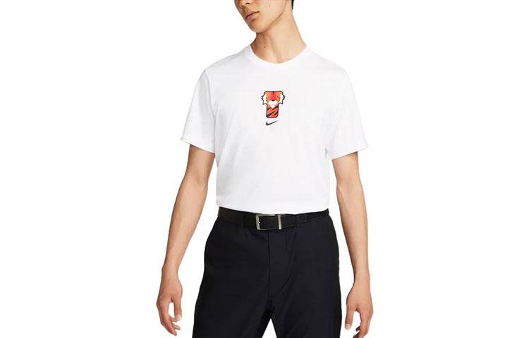 Nike T Shirts Men s White Crew Neck Moderate DR7722-100 XL