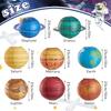 16pcs Eight Planets Paper Lanterns for The Mid-Autumn Festival Planet-themed Decorations for Kindergartens