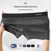 Langsha Men's Cotton Silk Antibacterial Boxer Briefs 4-Pack