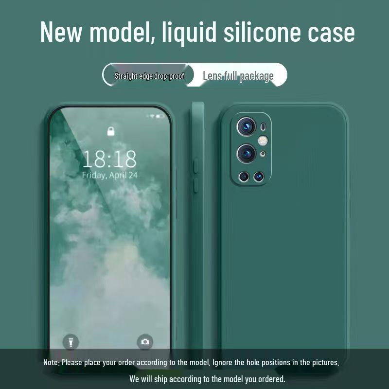 OnePlus 9 Pro Liquid Silicone Case - Full Coverage, Drop Protection, Skin-Friendly, Solid Color