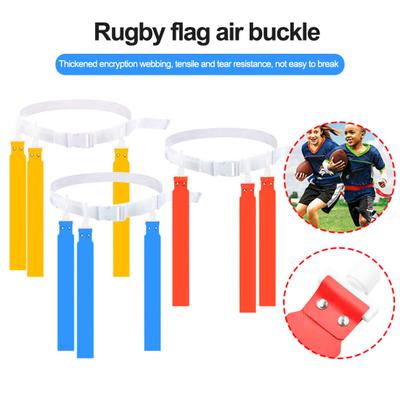 Cintura da calcio con bandiera regolabile con nastro di fissaggio Colore vibrante Morbido resistente all'usura Cintura ispessita Bandiere in vita Forniture sportive