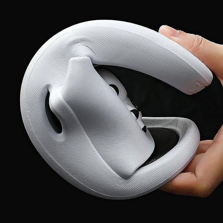 Pánské pantofle Spaceman Summer Outside Wear Net Red Pantofle Peep Toe s měkkou podrážkou Protiskluzové trendy páry Silné a měkké dno