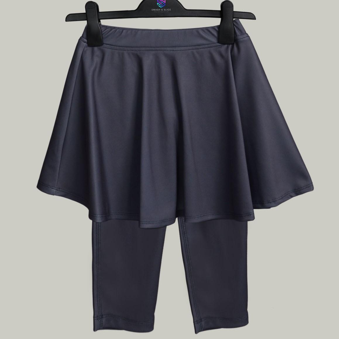 

Girls Training Sport Active Теннисная юбка с серыми леггинсами капри с принтом