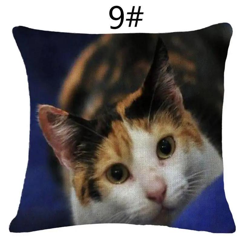 Unique Cat Pattern Pillowcase Sofa Home Decoration Car Office Supplies Outdoor  Cushion