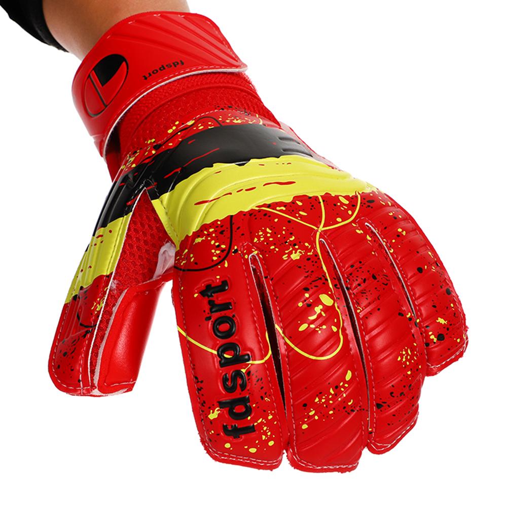 Men Kids BoysWomen Goalkeeper Gloves Finger Save Protection 4MM Thicken Latex Rugby Soccer Football Goalie Keeper Gloves Guard