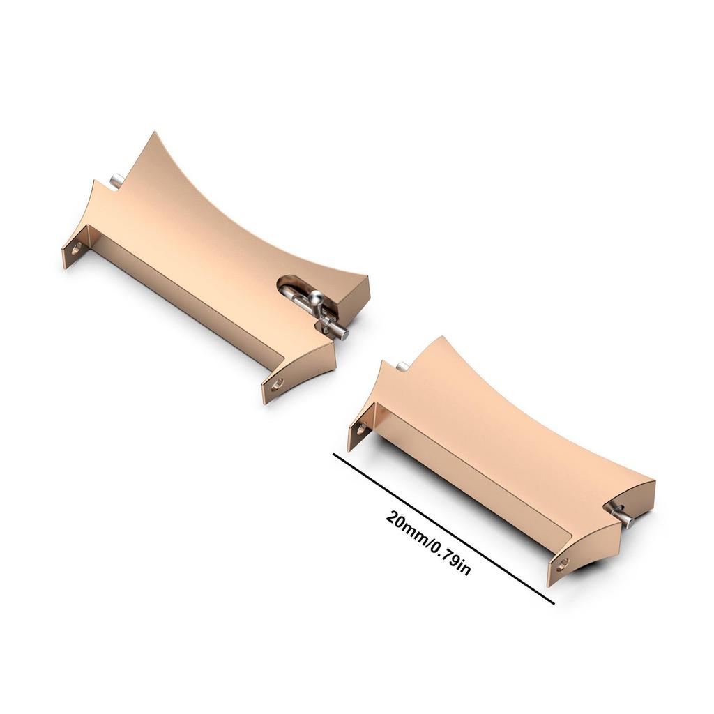 2Pcs Watch Strap Connectors Compatible for Samsung Galaxy Watch4 Watch4 Classic Smartwatch Strap Metal Link Attachment