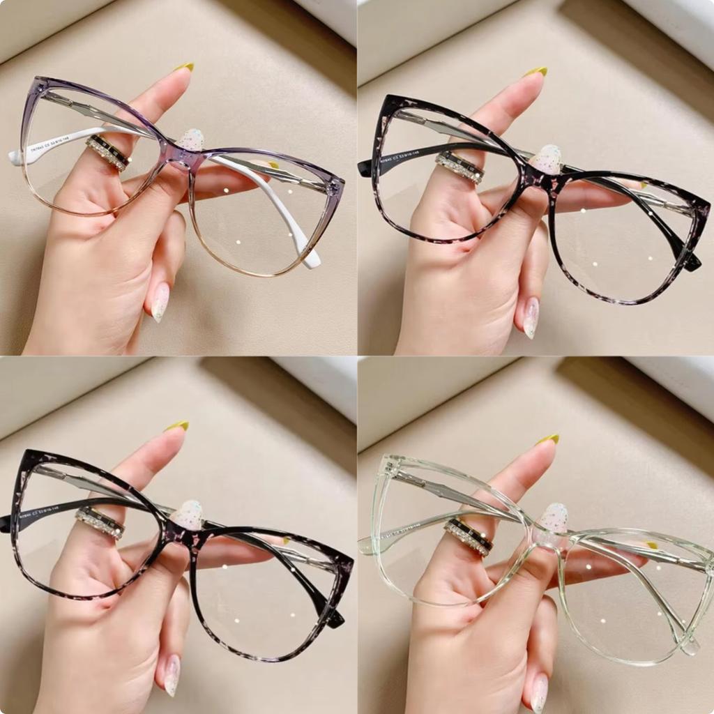 Vintage Gradient Eyeglasses for Nearsightedness Anti Blue Light Glasses Elegant Female Ultralight Cat Eye Eyewear Frames