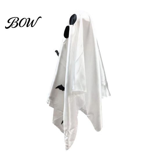 Halloween Hanging Ghost Decorations Scary Decor, Spooky Bat Print Decor for Porch Floating Tree Decoration Tree, Glow-in-the-Dark Outdoor Front