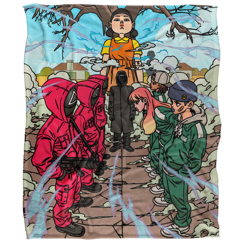Squid Game 3 Stand-Off Silky Anime Supersoft Blanket