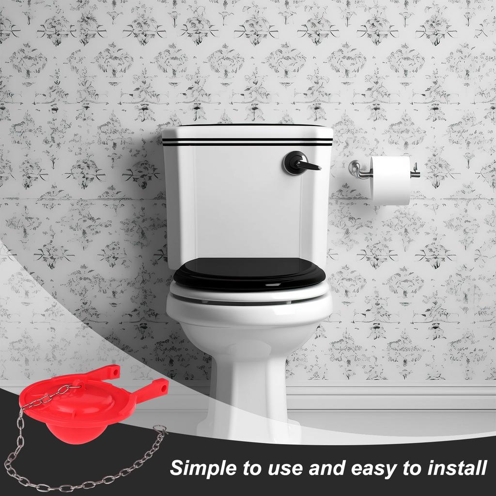 2 Pcs Toilet Flapper 3 Inch High Premium Toilet Flapper Replacement Universal Toilets Tank Water Saving Rubber Flush Valve Flapp