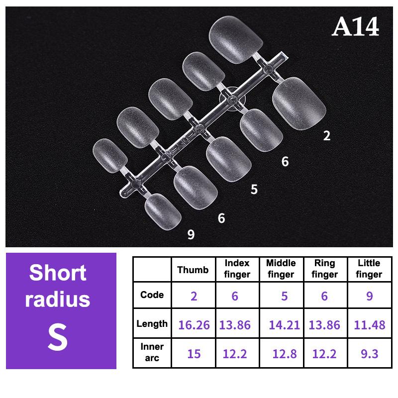 100Pcs/Box False Nails Transparent Press On Nails Coverage False Nails Tips Short Shaped Water Drop Full Sticker For Nails