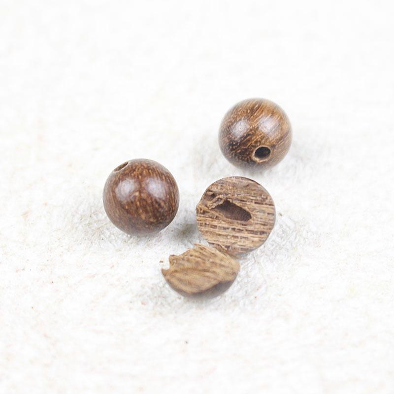 Golden Sandalwood 8MM Loose Beads for Handmade DIY Buddhist Prayer Bracelets - 108 Accessories